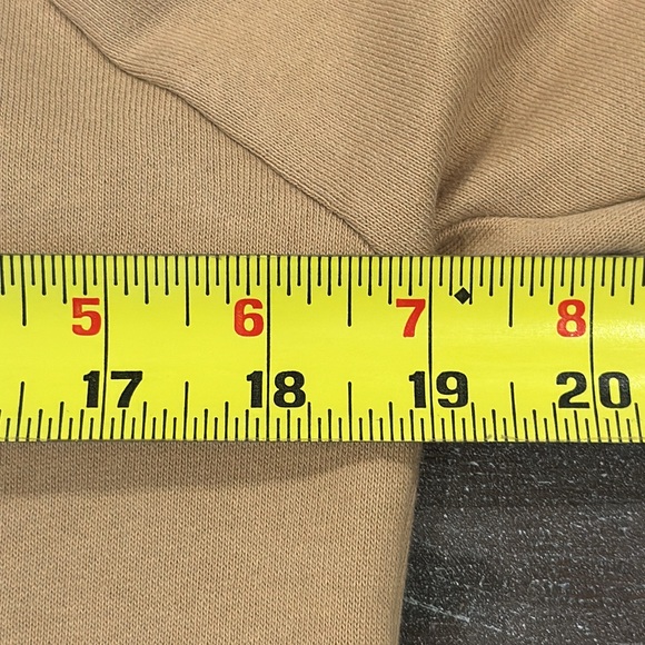 Aware by Vero Moda Sweatshirt Dress Pocket Dress Size XS Puff Sleeve Tan Comfy - Picture 8 of 13